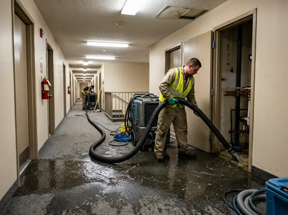 multi-unit-apartment-hallway-f-005 — frequently asked questions, Emergency Burst Pipe Water Extraction & Removal in Barnesvi…